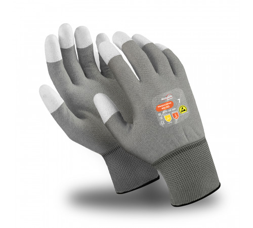 Перчатки Manipula Specialist® Микростатик (ESD) (нейл.+полиур.+медн.), MG-163 в Мелитополе