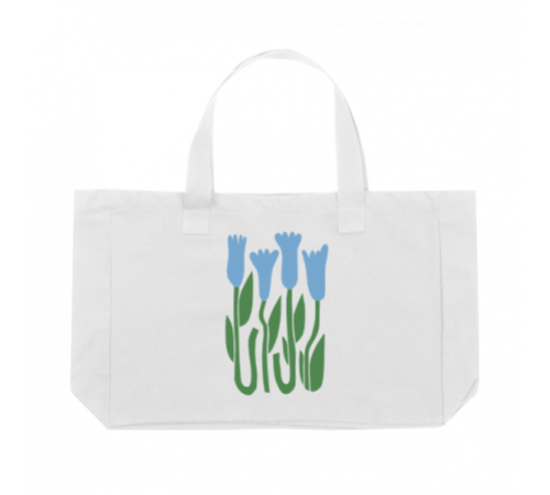 Сумка шопер полиэстер/хлопок 48*32*12, 340, 251, Белый (10)