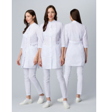 Халат женский MedLine Ева (тк.Смесовая,120), белый