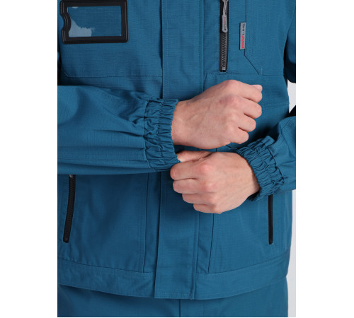 Куртка ProfLineSpecialist (тк.РипСтоп,240), циан/черный в Алупке