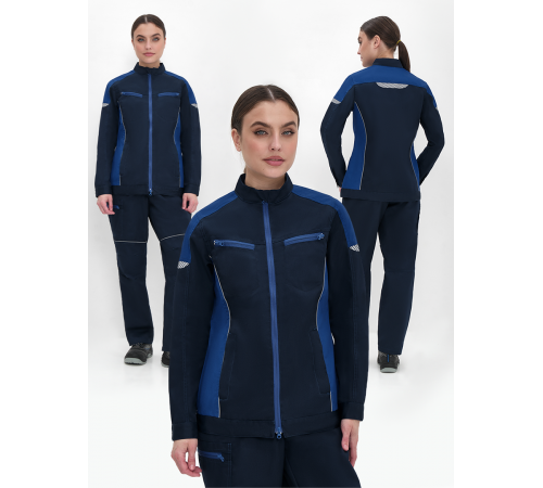 Куртка женская ProfLineSpecialist (тк.Смесовая,240), т.синий/васильковый в Евпатории