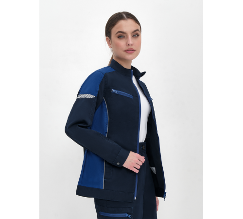 Куртка женская ProfLineSpecialist (тк.Смесовая,240), т.синий/васильковый в Евпатории