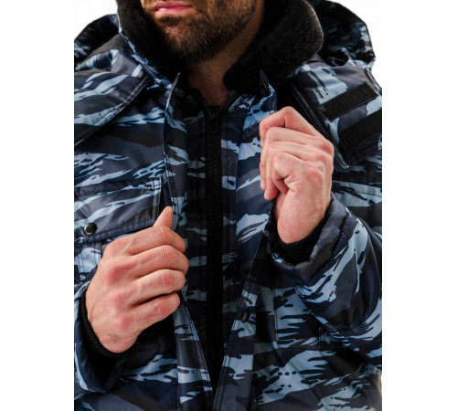 Куртка мужская Охрана зимняя кмф серый вихрь в Красноперекопске