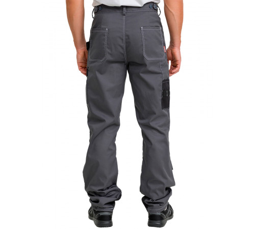 Брюки рабочие мужские летние RONTA BR206 темно-cерые, черные