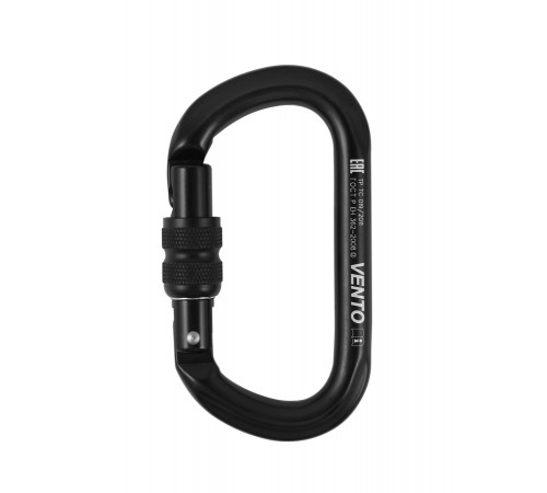 Карабин VENTO™ Овал с муфтой keylock, vpro 0042 black/vnt1042 в Евпатории