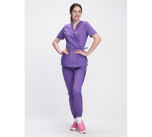 Костюм женский хирургический MedLine (тк.Стрейч,120), сиреневый в Керчи