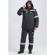 Костюм зимний Ховард (тк.OxLine) п/к, т.серый/черный/лимонный в Евпатории