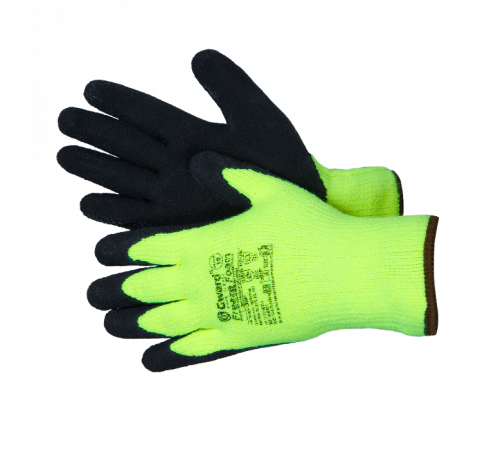 Перчатки Gward Freeze из акриловой пряжи с начесом + вспенен. латекс, L5004