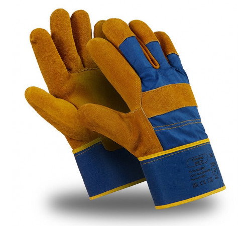 Перчатки Manipula Specialist® Сталкер (спилок/ткань+интерлок), SPL-71/MG-291 в Старом Крыме