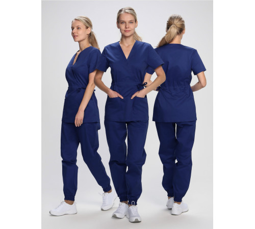 Костюм женский MedLine Марго (тк.Смесовая,145), т.синий в Белогорске