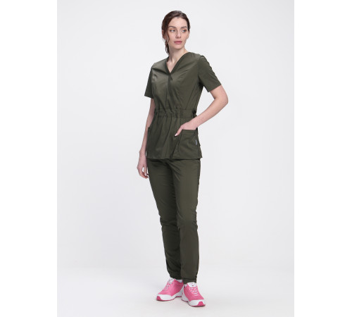 Костюм женский хирургический MedLine (тк.Стрейч,120), хаки в Евпатории