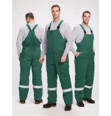 Полукомбинезон зимний Квайл СОП (тк.Смесовая,210), зеленый