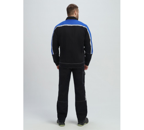 Костюм Кос_006 (тк.Саржа,320) п/к, т.синий/васильковый в Евпатории