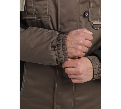 Костюм зимний Вектрон-1 (тк.Смесовая,240) брюки, коричневый/черный/бежевый в Евпатории