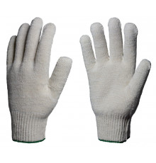 Перчатки х/б 10кл. ЛЮКС 42-44гр. 150текс, белые