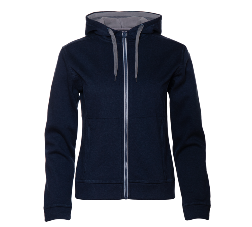 Толстовка женская STAN  с капюшоном на молнии сэндвич 320, 19, Т-синий меланж (146)