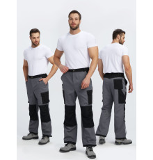 Брюки Айкор (тк.Смесовая,260), т.серый/черный