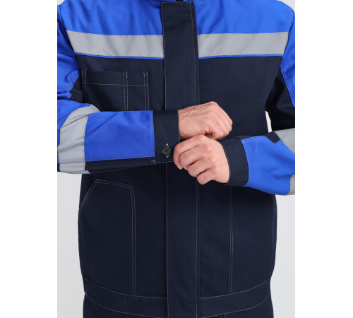 Костюм Бриготек-1 СОП (тк.Смесовая,260) брюки, т.синий/васильковый в Евпатории