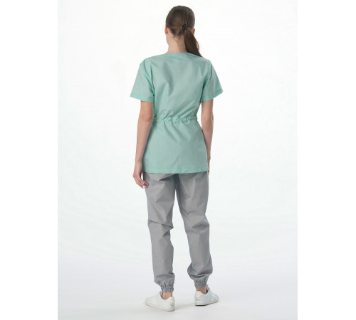 Костюм женский MedLine Арина (тк.Смесовая,120), серый/мятный в Севастополе
