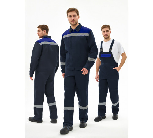 Костюм Липецк-2 СОП CH (тк.Смесовая,280) п/к, т.синий/васильковый в Евпатории