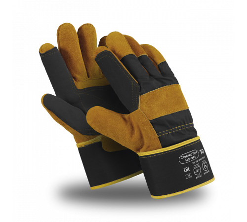Перчатки Manipula Specialist® Сталкер Про (спилок/ткань+интерлок), SPL-72/MG-292 в Саках