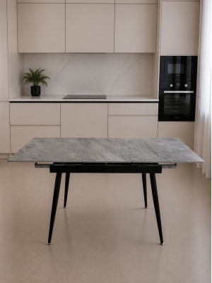 Стол керамогранит кухонный 120x160x80x75 см раздвижной металл BZ-DT3Y 2 кор Baizheng