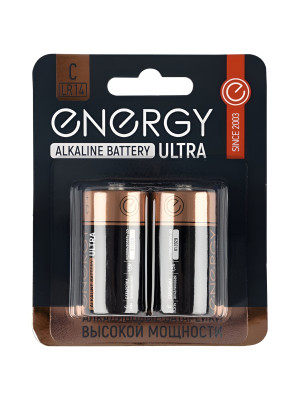Батарейка алкалиновая D LR20 упак 2 шт Ultra Energy