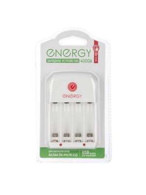 Устройство зарядное для Ni-MH/Ni-Cd для 2-х/4-х АА или ААА аккумуляторов USB 4000А Energy