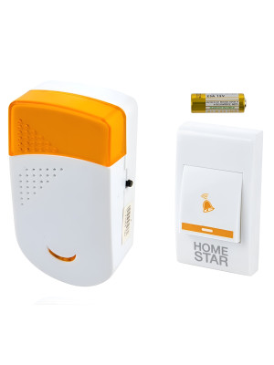 Звонок электрический беспроводной HomeStar HS-0101 с 32 мелодиями микс, радиус действия 100 м