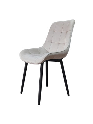 Стул металлический Baizheng 88×40×50 см, текстиль, бежевый, до 150 кг