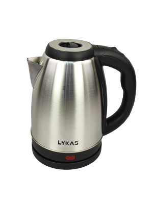 Чайник металлический электрический 2 л  1.85 кВт черный L-8807 Lykas