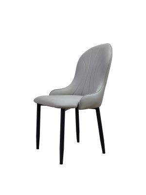 Стул металлический Baizheng 89×46×45 см, искусственная кожа, светло-серый, до 150 кг Стул металлический Baizheng 89×46×45 см, искусственная кожа, светло-серый, до 150 кг