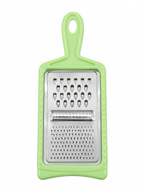 Терка нерж сталь 30*12*1,5 см плоская пласт ручка зеленый Baizheng Терка нерж сталь 30*12*1,5 см плоская пласт ручка зеленый Baizheng