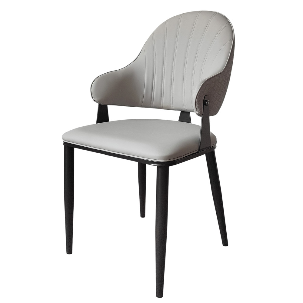 Стул металлический Baizheng 90×49×46 см, искусственная кожа, песочный, до 150 кг