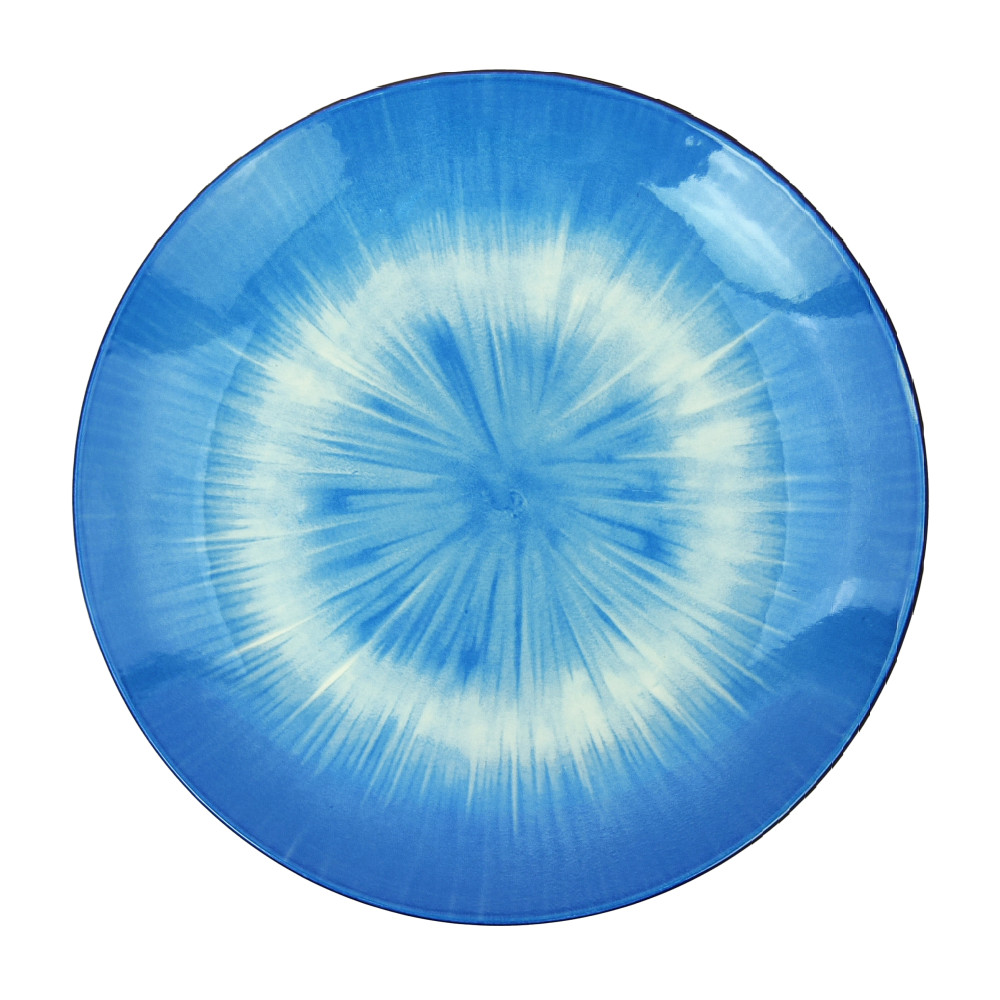 Тарелка фарфоровая десертная 19 см Eden blue Коралл