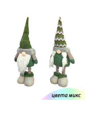 Фигурка новогодняя 50 см зеленый микс Гном NP-5094 Baizheng