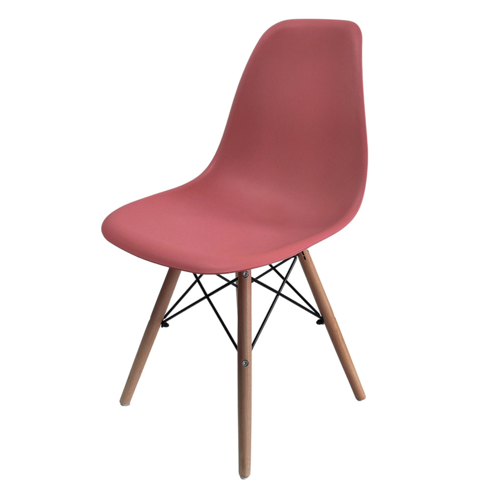 Стул Eames из полипропилена 43×46×84 см, красный, до 100 кг