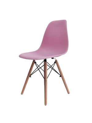 Стул Eames из полипропилена 43×46×84 см, розовый, до 100 кг Стул Eames из полипропилена 43×46×84 см, розовый, до 100 кг