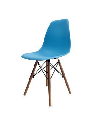 Стул Eames из полипропилена 43×46×84 см, голубой, до 100 кг