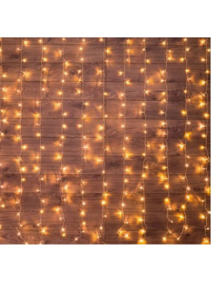 Гирлянда светодиодная  1,5*1,5 м 144 led 220 В 8 реж дождь теплый белый Neon-nigh