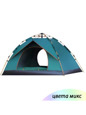 Палатка 3-х местная 210*200*135 см PU2000 автоматическая микс Baizheng