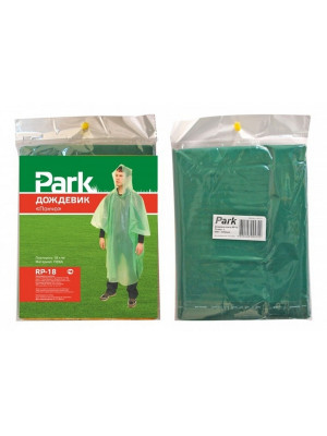 Дождевик пончо 120*130 см RP-18 размер L зеленый Park