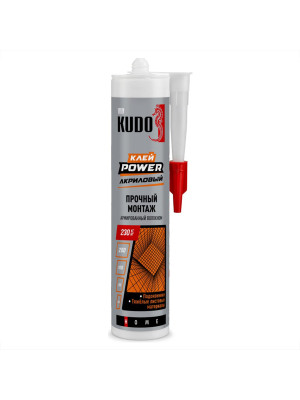 Жидкие гвозди Kudo Home Power армированные волокном (на акриловой основе) белые 280мл (12) +5С Жидкие гвозди Kudo Home Power армированные волокном (на акриловой основе) белые 280мл (12) +5С