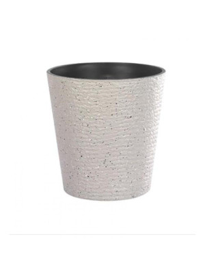 Горшок пластиковый 4,1 л 20*18*17 см серый Baizheng