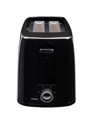 Тостер 650 Вт 2 слота для хлеба 6 режимов поддон кнопка отмены черный HS-1015 HomeStar