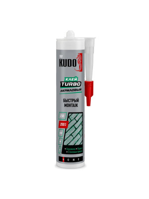 Жидкие гвозди Kudo Home Turbo для быстрого монтажа (на акриловой основе) белые 280мл (12) +5С Жидкие гвозди Kudo Home Turbo для быстрого монтажа (на акриловой основе) белые 280мл (12) +5С