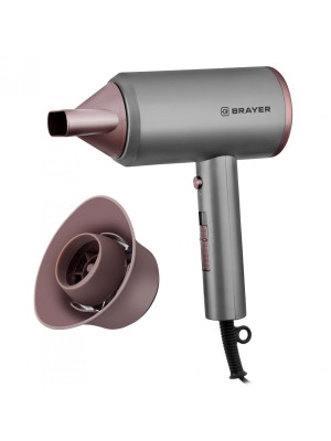 Фен 1800 Вт 2 скорости шнур 1.8 м Brayer Фен 1800 Вт 2 скорости шнур 1.8 м Brayer
