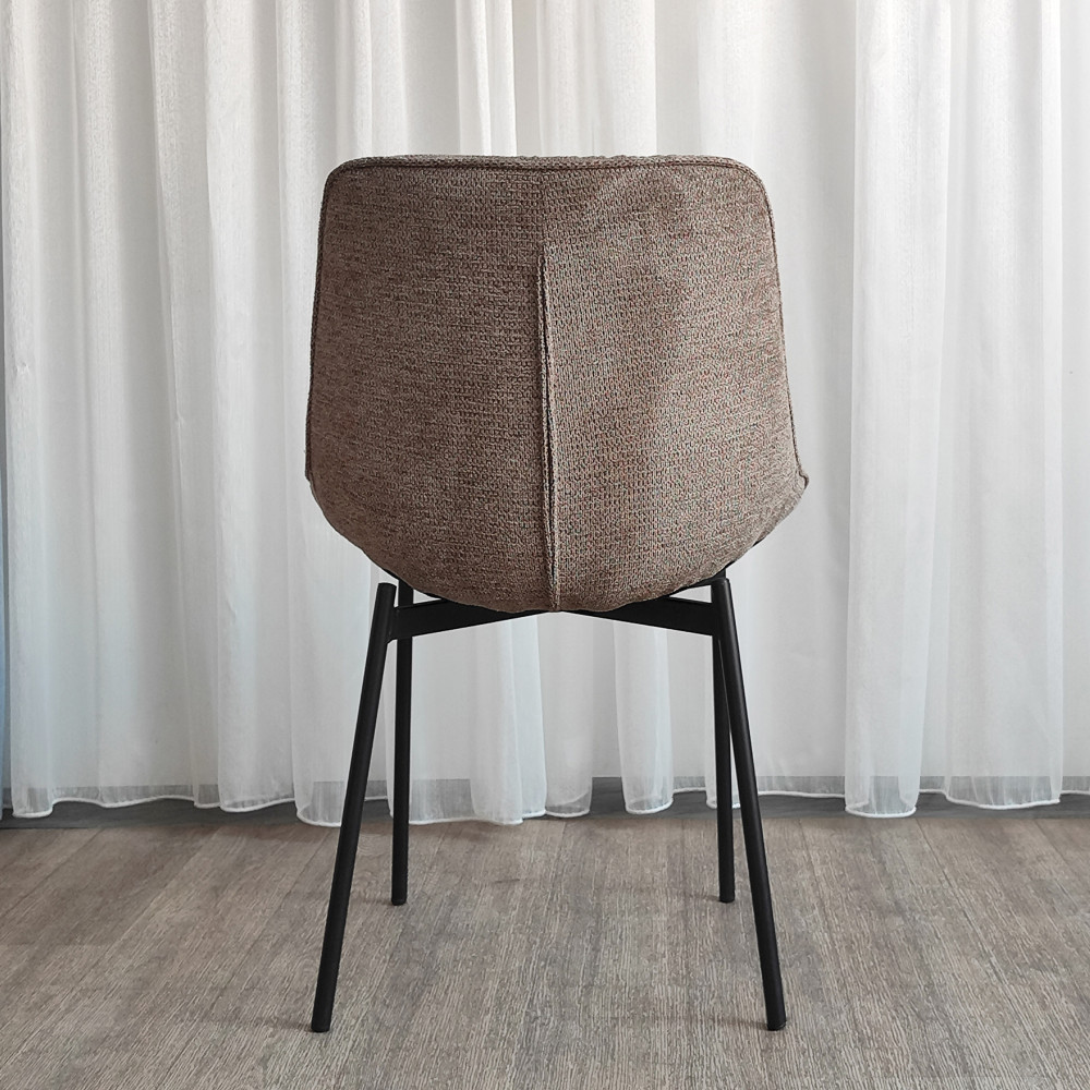 Стул металлический Baizheng BZ-6138K 55×55×80,5 см, износостойкий текстиль, до 150 кг
