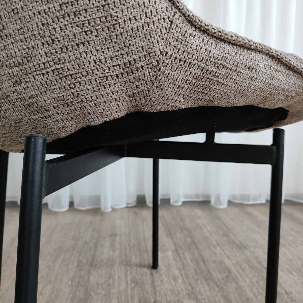 Стул металлический Baizheng BZ-6138K 55×55×80,5 см, износостойкий текстиль, до 150 кг