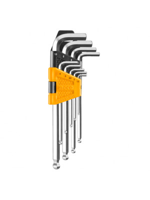 Набор ключей Torx INGCO 1.5-10 мм  (6/36) Extra Long HHK12092 INDUSTRIAL